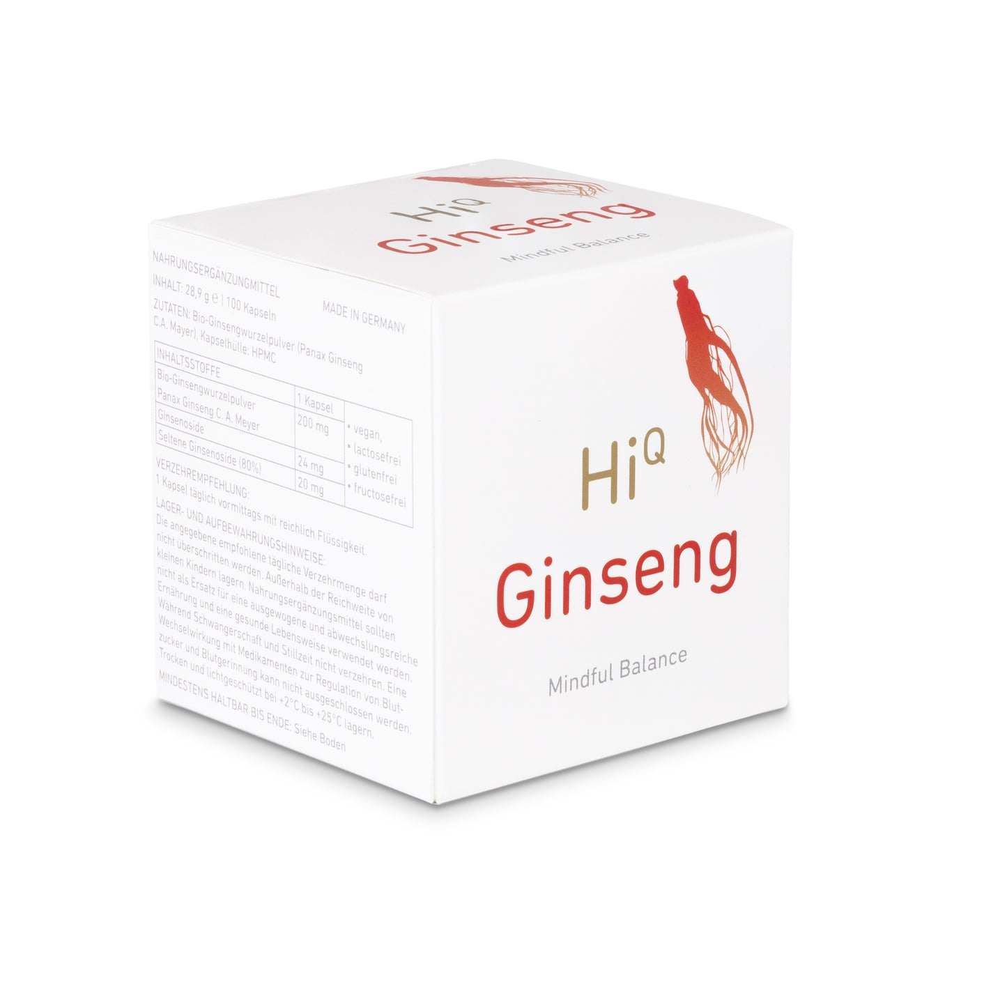 Neue Produktion: HiQ Ginseng 100 Kps Gehirnkur für 3 Monate - jetzt sparen!
