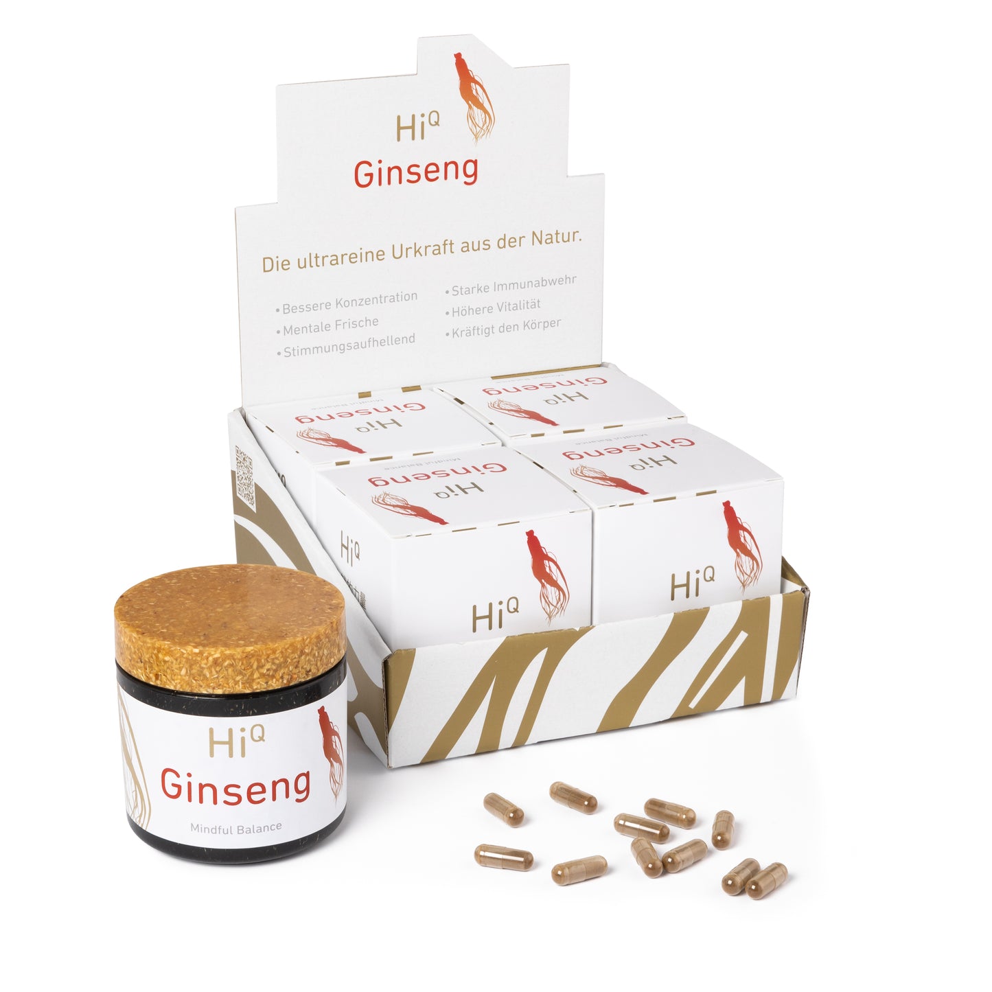 Neue Produktion: HiQ Ginseng - Jahreskur 4x100 Kps - jetzt sparen!